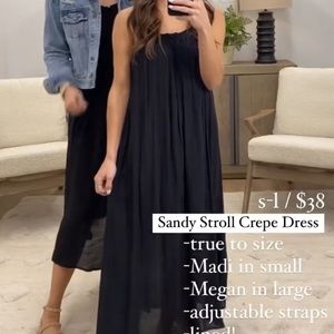 Sandy stroll dress Black